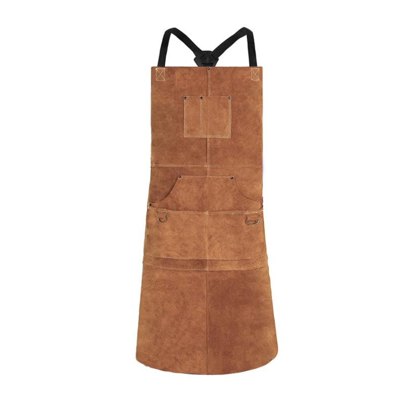 Fireproof cowhide apron